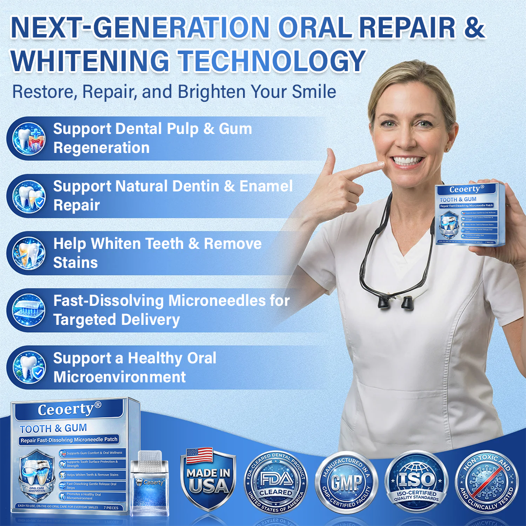 Ceoerty® Tooth & Gum Repair Fast-Dissolving Microneedle Patch🌟