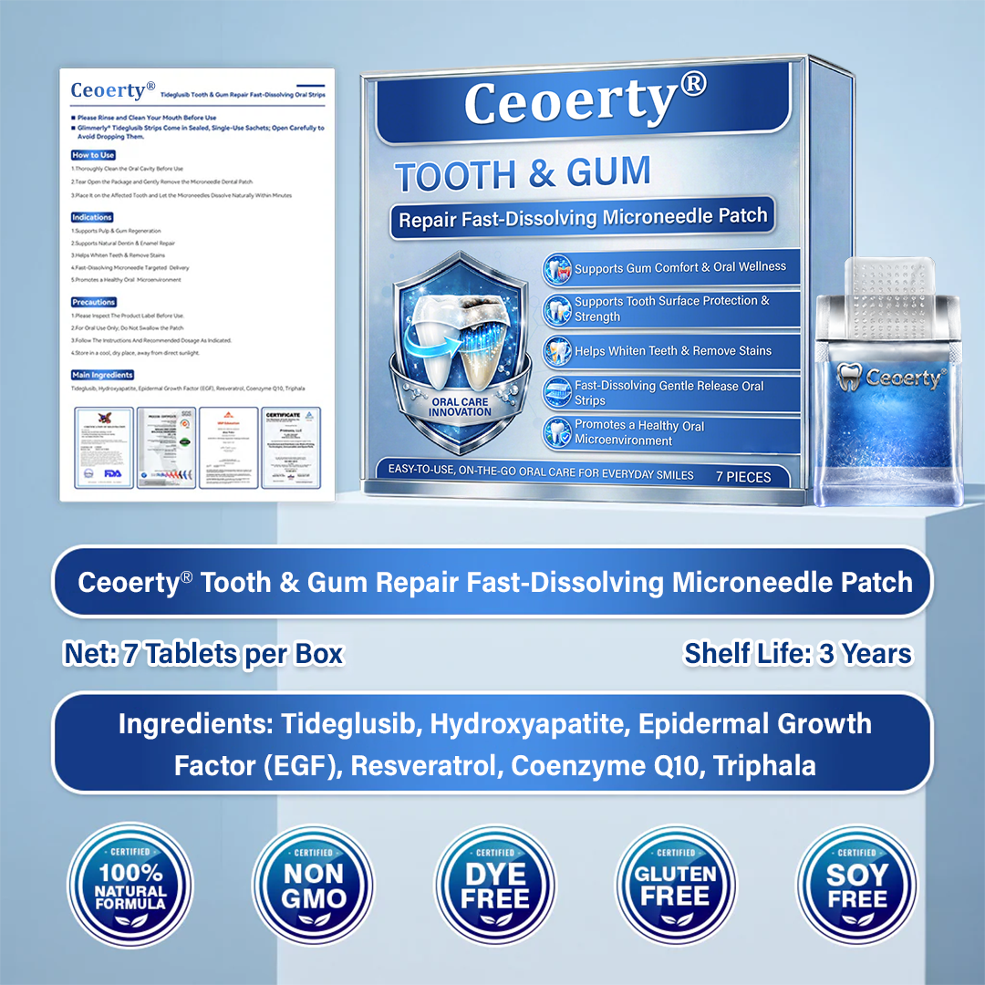 Ceoerty® Tooth & Gum Repair Fast-Dissolving Microneedle Patch🌟