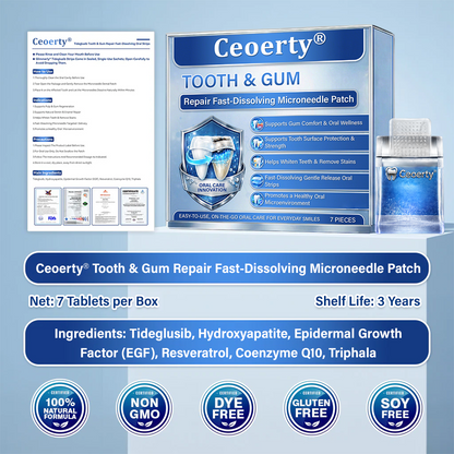 Ceoerty® Tooth & Gum Repair Fast-Dissolving Microneedle Patch🌟