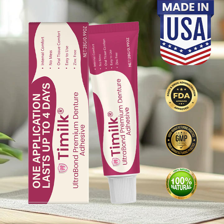 Timilk® UltraBond Premium Denture Adhesive 🌟
