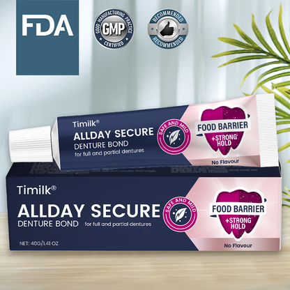 Timilk® AllDay Secure Denture Bond 🌟