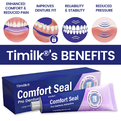 🔥 LIMITED SPECIAL OFFER 🔥 Timilk® Comfort Seal Pro Denture Adhesive🌟