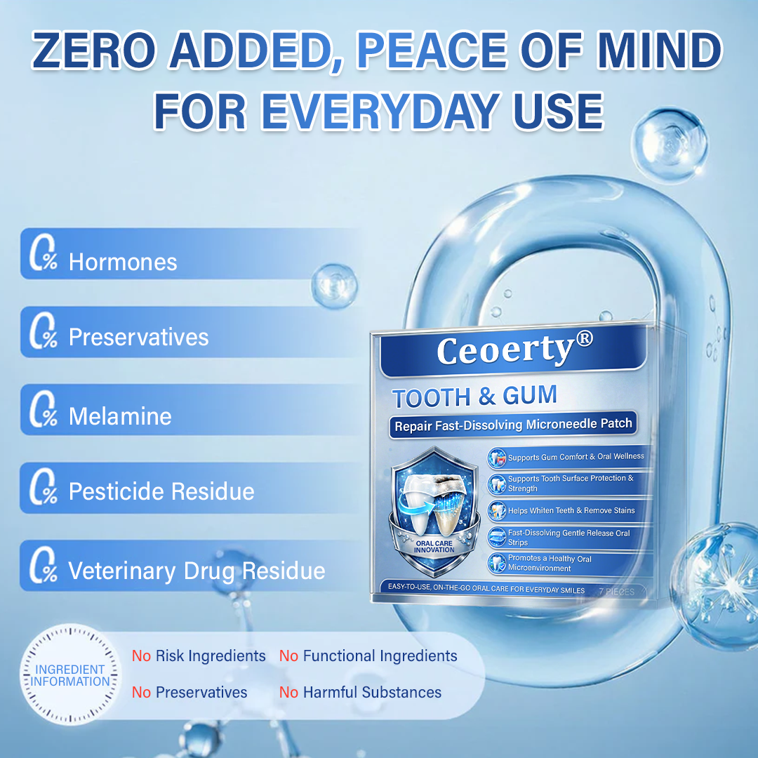 Ceoerty® Tooth & Gum Repair Fast-Dissolving Microneedle Patch🌟