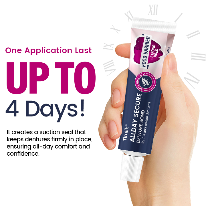 Timilk® AllDay Secure Denture Bond 🌟