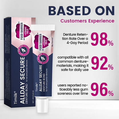 Timilk® AllDay Secure Denture Bond 🌟