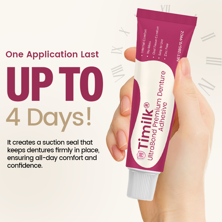 Timilk® UltraBond Premium Denture Adhesive 🌟