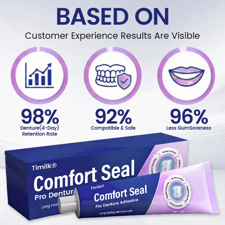 🔥 LIMITED SPECIAL OFFER 🔥 Timilk® Comfort Seal Pro Denture Adhesive🌟