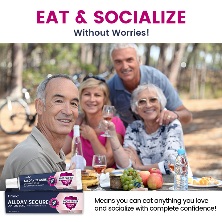Timilk® AllDay Secure Denture Bond 🌟